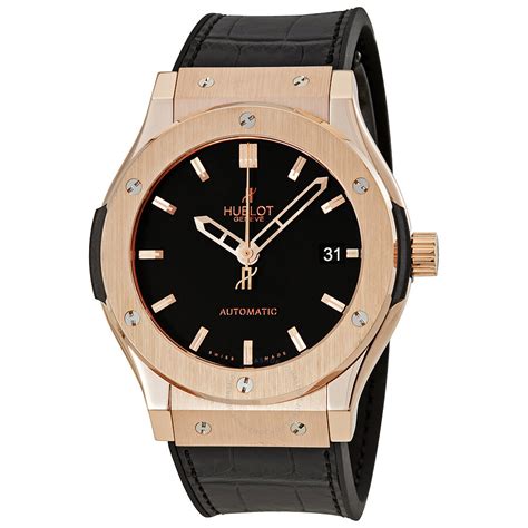 black and gold hublot watch